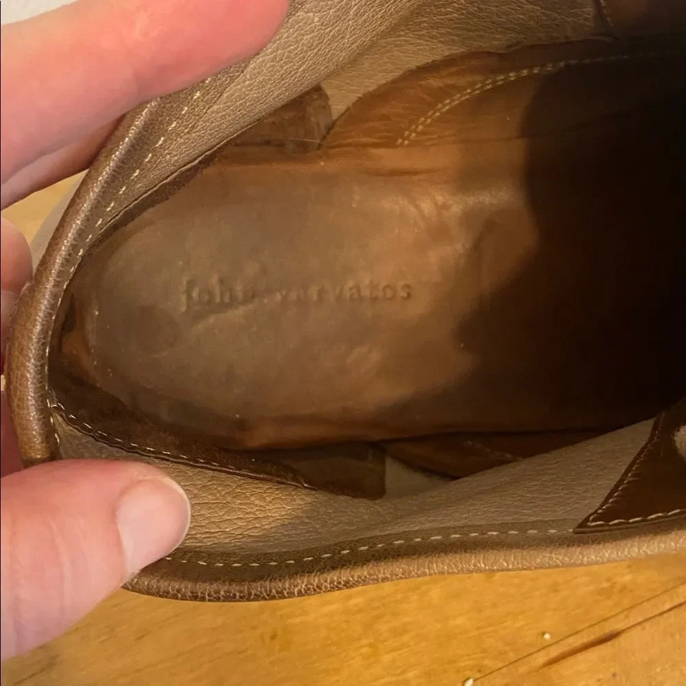 John Varvatos Two-Tone Brown Dylan Suede Chukka Boots Size 10 1/2